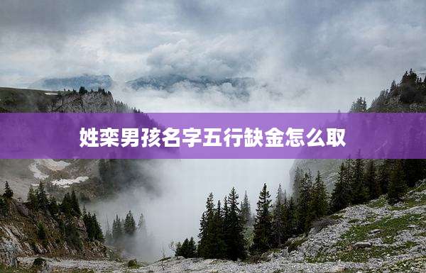 姓栾男孩名字五行缺金怎么取
