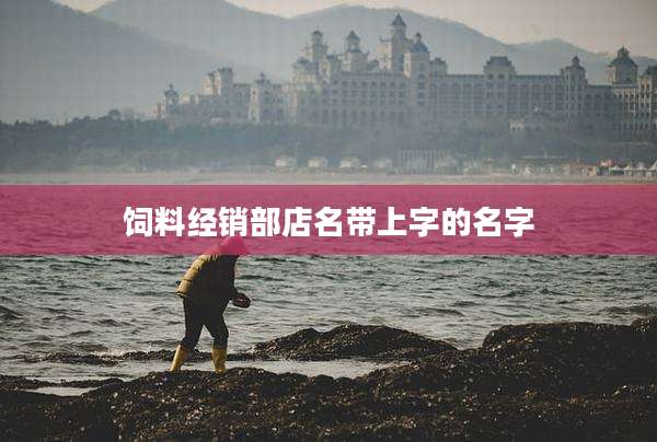 饲料经销部店名带上字的名字