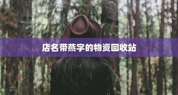 店名带燕字的物资回收站