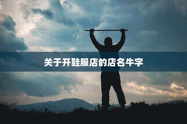 关于开鞋服店的店名牛字