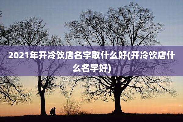 2021年开冷饮店名字取什么好(开冷饮店什么名字好)