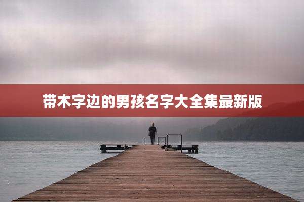 带木字边的男孩名字大全集最新版
