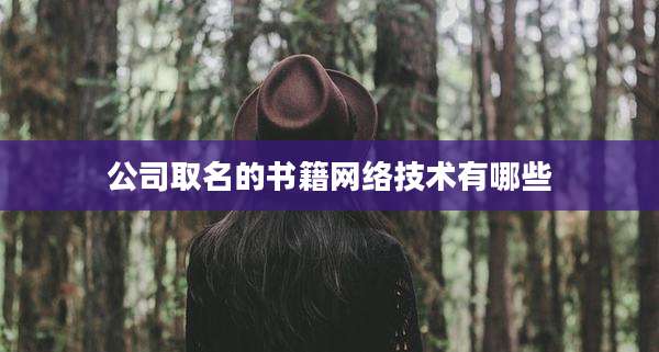 公司取名的书籍网络技术有哪些