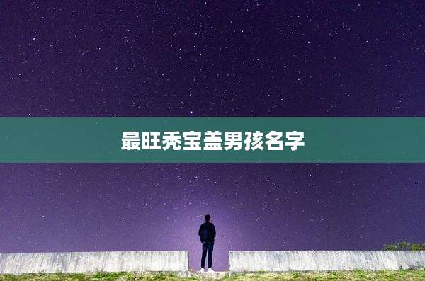 最旺秃宝盖男孩名字