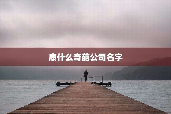 康什么奇葩公司名字