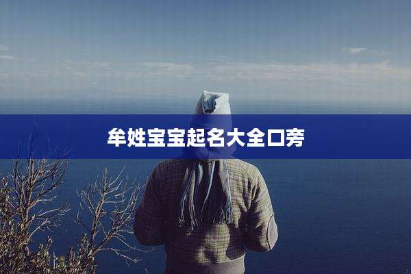 牟姓宝宝起名大全口旁