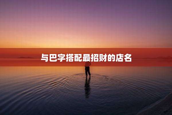 与巴字搭配最招财的店名