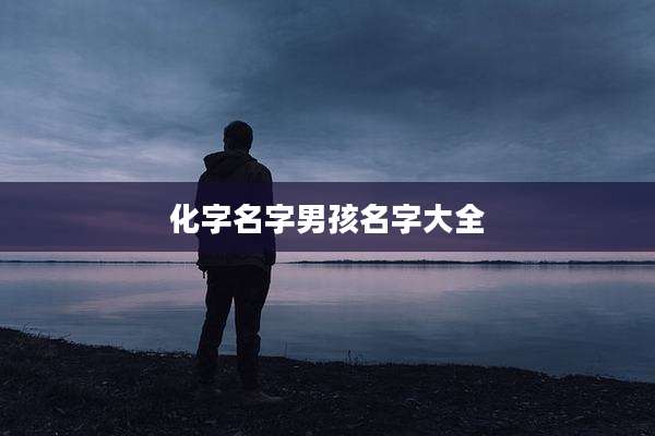 化字名字男孩名字大全
