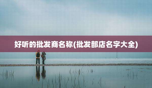 好听的批发商名称(批发部店名字大全)