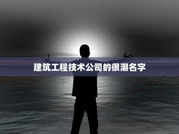 建筑工程技术公司的很潮名字