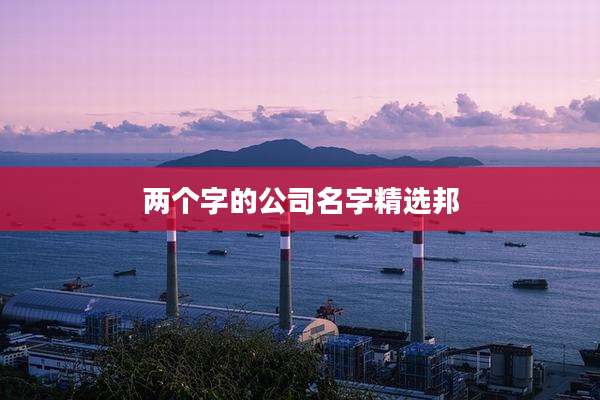 两个字的公司名字精选邦