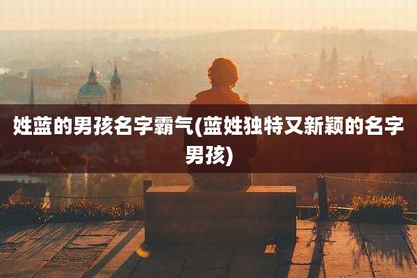 姓蓝的男孩名字霸气(蓝姓独特又新颖的名字男孩)
