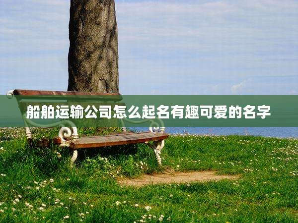船舶运输公司怎么起名有趣可爱的名字