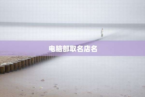 电脑部取名店名