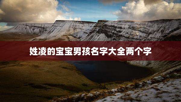 姓凌的宝宝男孩名字大全两个字