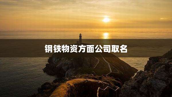 钢铁物资方面公司取名