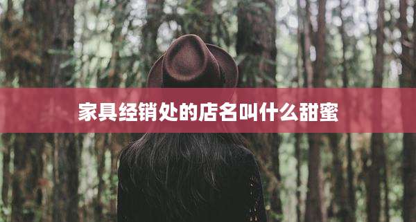 家具经销处的店名叫什么甜蜜