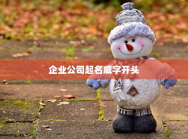 企业公司起名威字开头