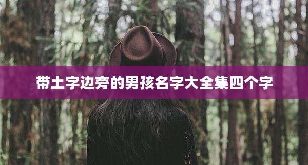 带土字边旁的男孩名字大全集四个字