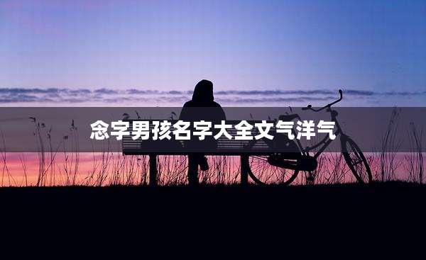 念字男孩名字大全文气洋气
