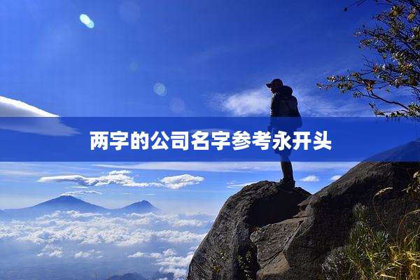 两字的公司名字参考永开头