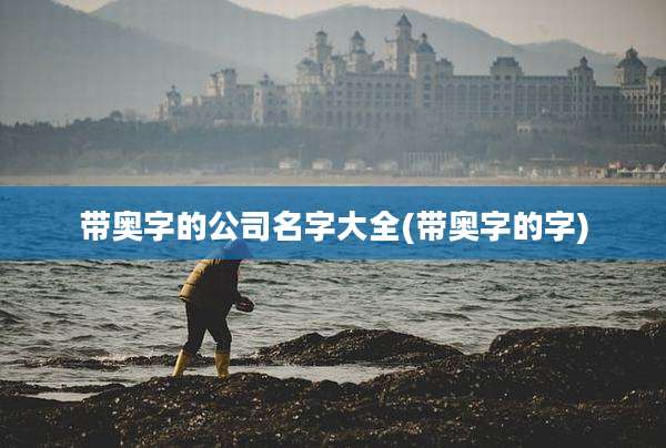 带奥字的公司名字大全(带奥字的字)