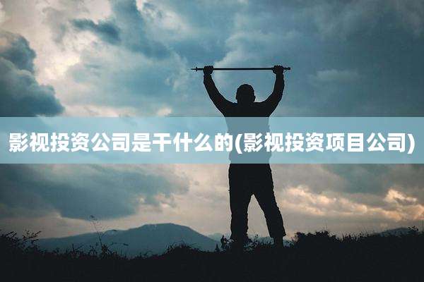 影视投资公司是干什么的(影视投资项目公司)
