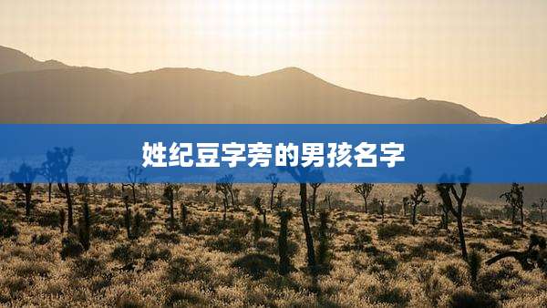姓纪豆字旁的男孩名字