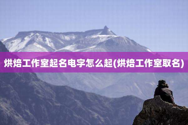 烘焙工作室起名电字怎么起(烘焙工作室取名)