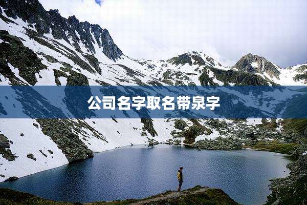 公司名字取名带泉字
