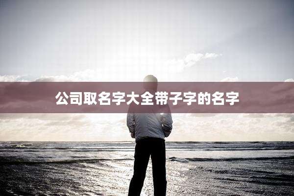 公司取名字大全带子字的名字