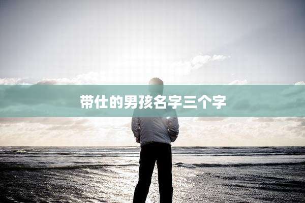 带仕的男孩名字三个字