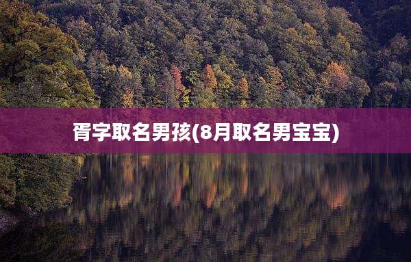 胥字取名男孩(8月取名男宝宝)