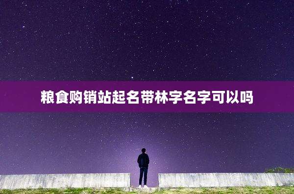 粮食购销站起名带林字名字可以吗
