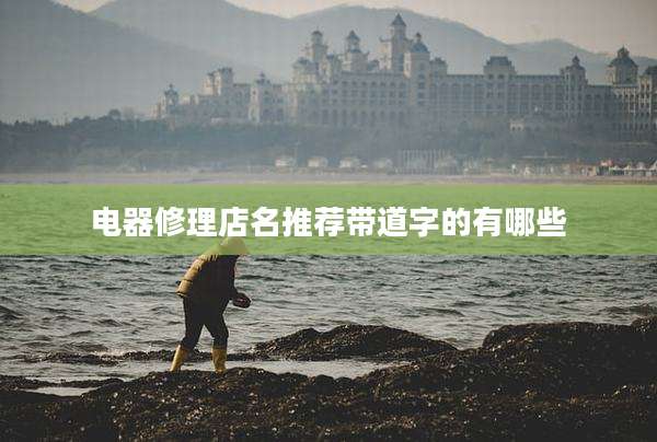 电器修理店名推荐带道字的有哪些