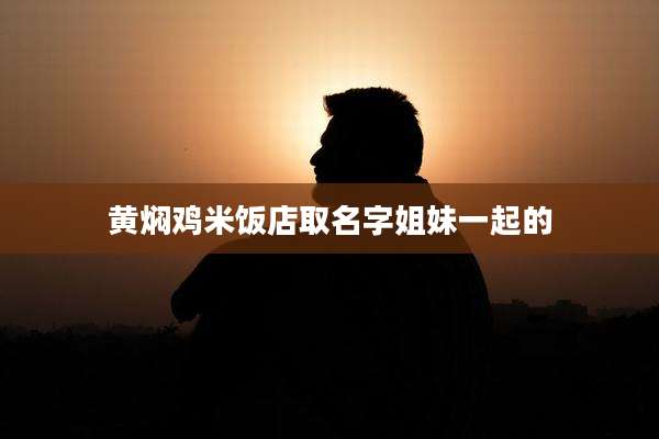 黄焖鸡米饭店取名字姐妹一起的