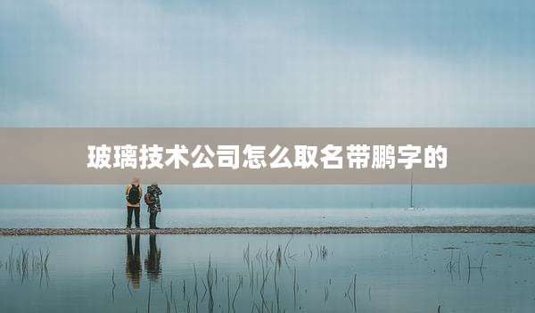 玻璃技术公司怎么取名带鹏字的