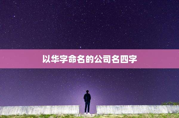 以华字命名的公司名四字