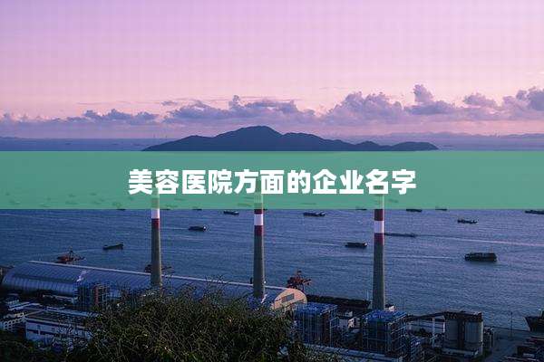 美容医院方面的企业名字
