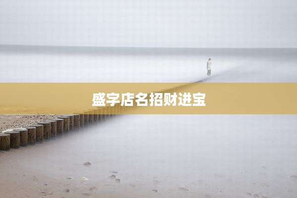 盛字店名招财进宝