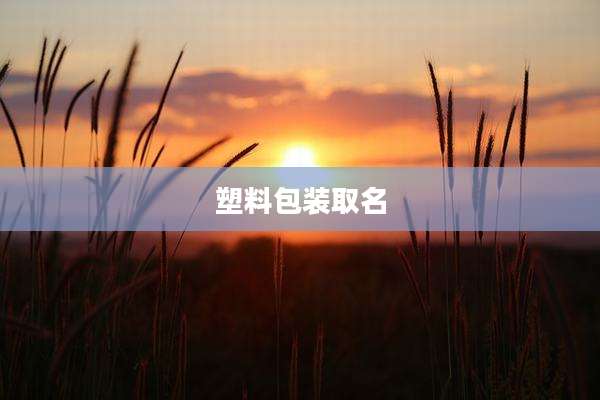塑料包装取名