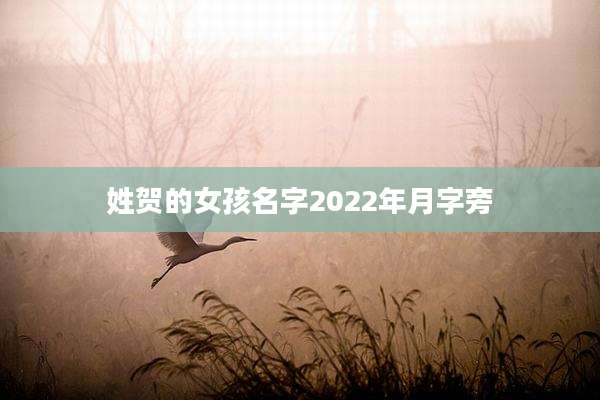 姓贺的女孩名字2022年月字旁