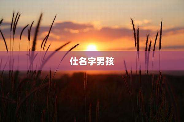 仕名字男孩
