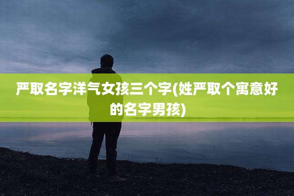 严取名字洋气女孩三个字(姓严取个寓意好的名字男孩)