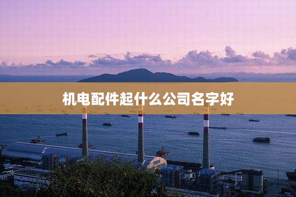 机电配件起什么公司名字好
