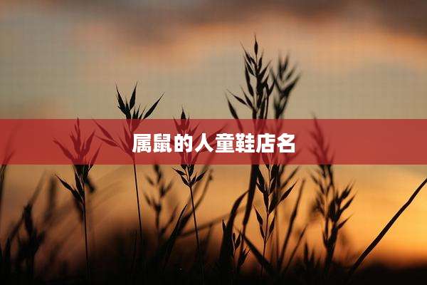 属鼠的人童鞋店名