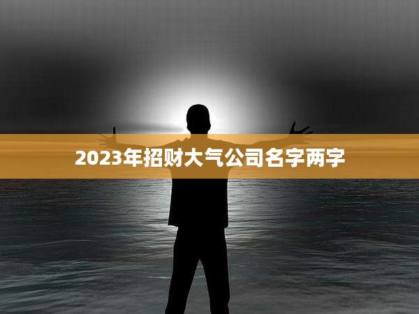 2023年招财大气公司名字两字