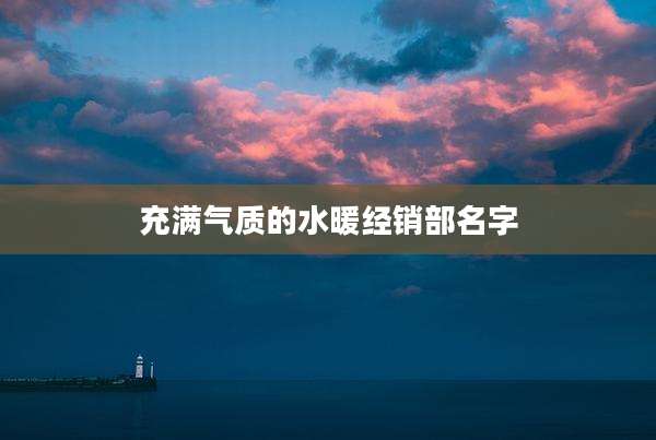 充满气质的水暖经销部名字