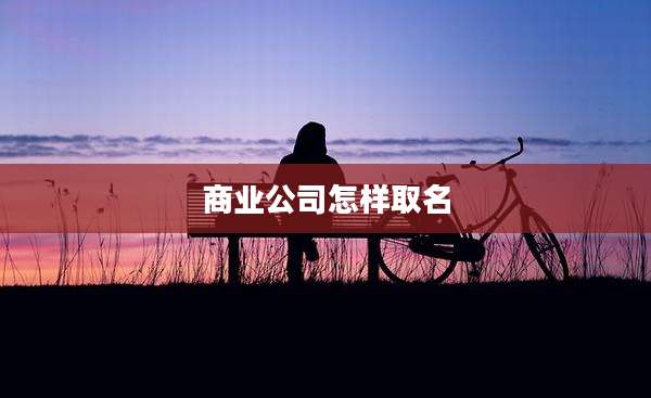 商业公司怎样取名