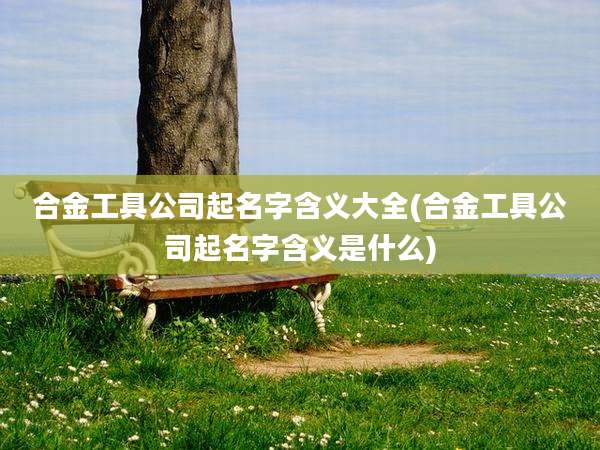 合金工具公司起名字含义大全(合金工具公司起名字含义是什么)